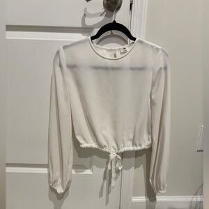 Wilfred White Long Sleeve Blouse